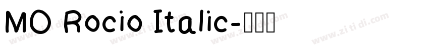 MO Rocio Italic字体转换